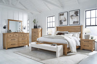 Wexford King Panel Bed in Light Brown