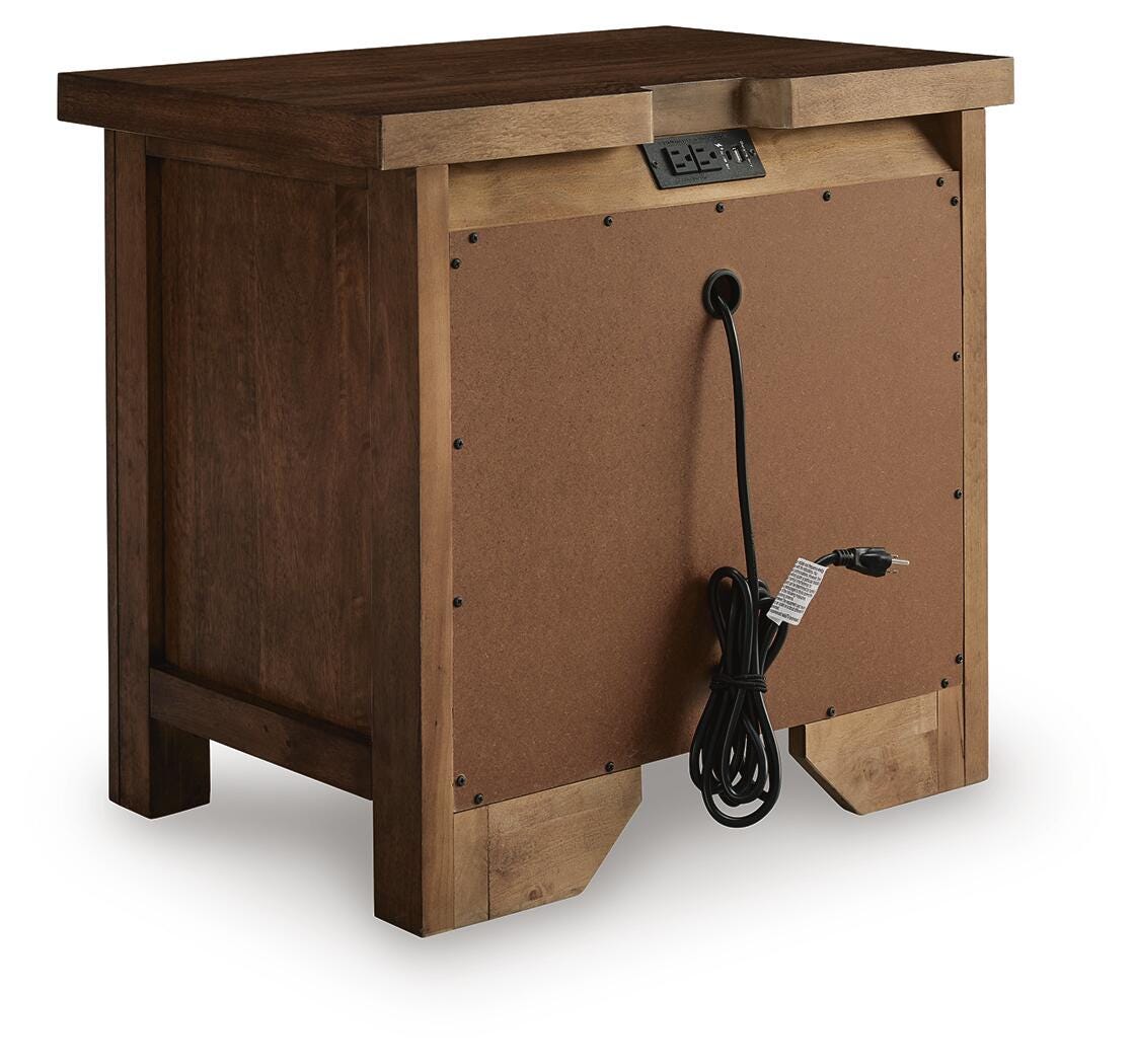 Wexford Nightstand in Warm Brown