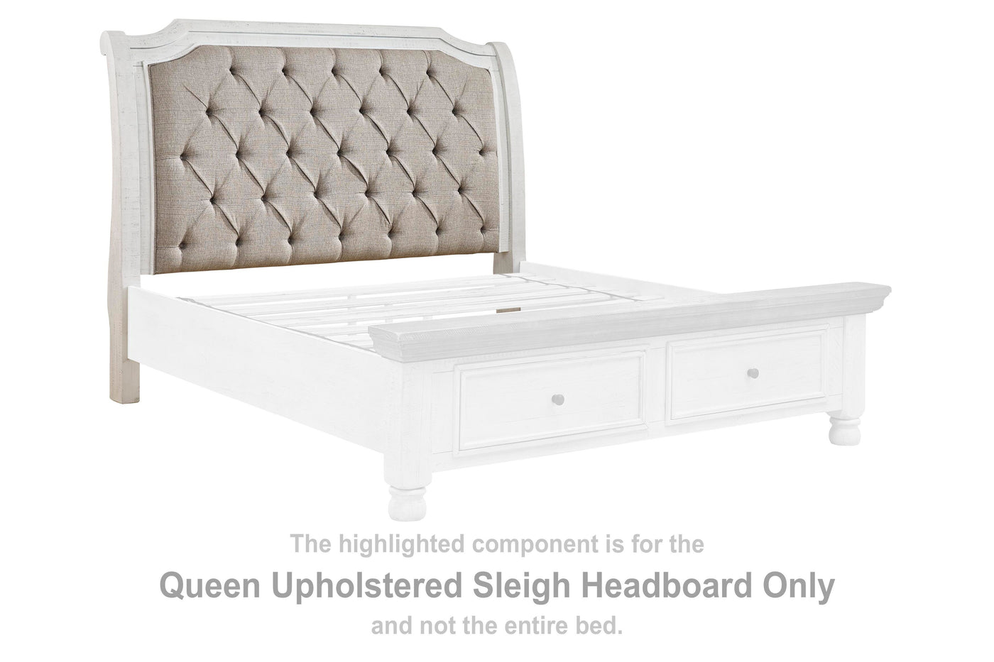 Havalance Queen Upholstered Sleigh Headboard