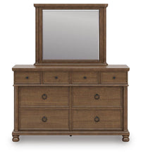 Winslow Vale Queen Poster Bed with Dresser and Mirror II
