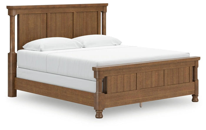 Hollis King Poster Bed in Brown