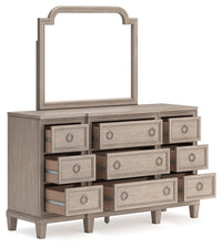 Ashfield Dresser and Mirror in Light Grayish Brown
