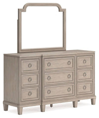 Ashfield Dresser and Mirror in Light Grayish Brown
