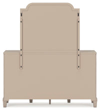 Ashfield King Upholstered Panel Bed with Dresser and Mirror