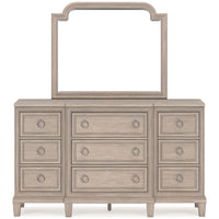 Ashfield Dresser and Mirror in Light Grayish Brown