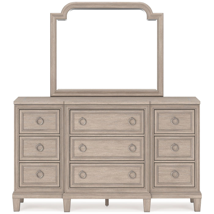 Ashfield Dresser and Mirror in Light Grayish Brown