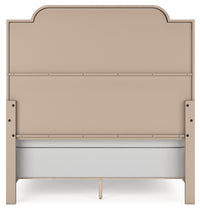 Ashfield Queen Upholstered Panel Bed in Light Grayish Brown