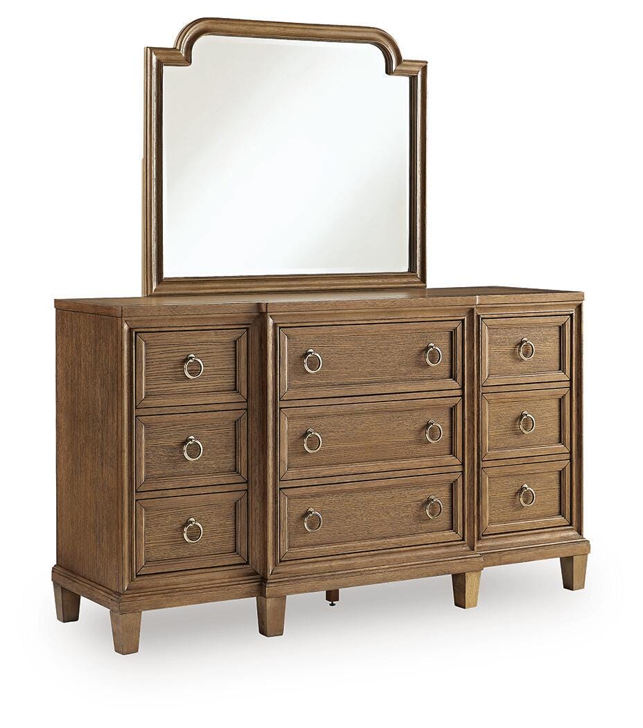 Ashfield Dresser and Mirror in Brown