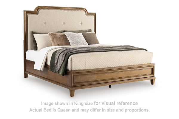 Jorlaina Queen Upholstered Panel Bed