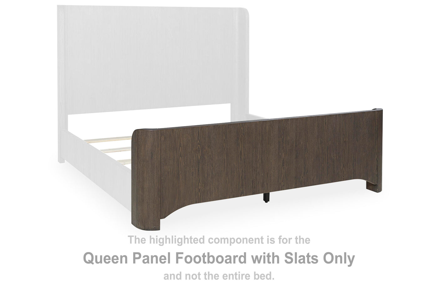 Neo Queen Panel Footboard with Slats
