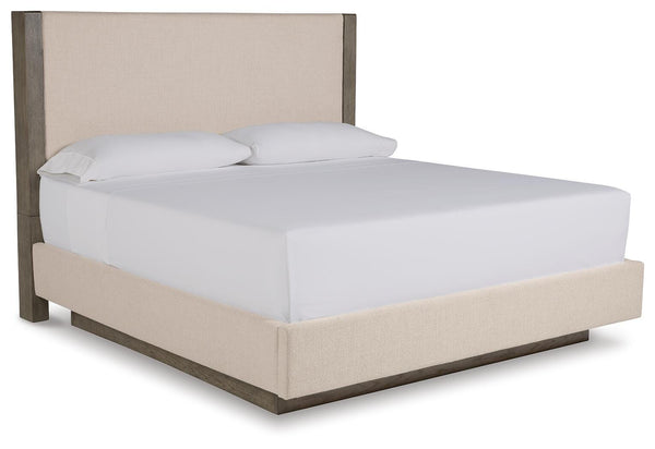 Anibecca King Upholstered Panel Bed