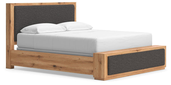 Bracken California King Upholstered Panel Bed