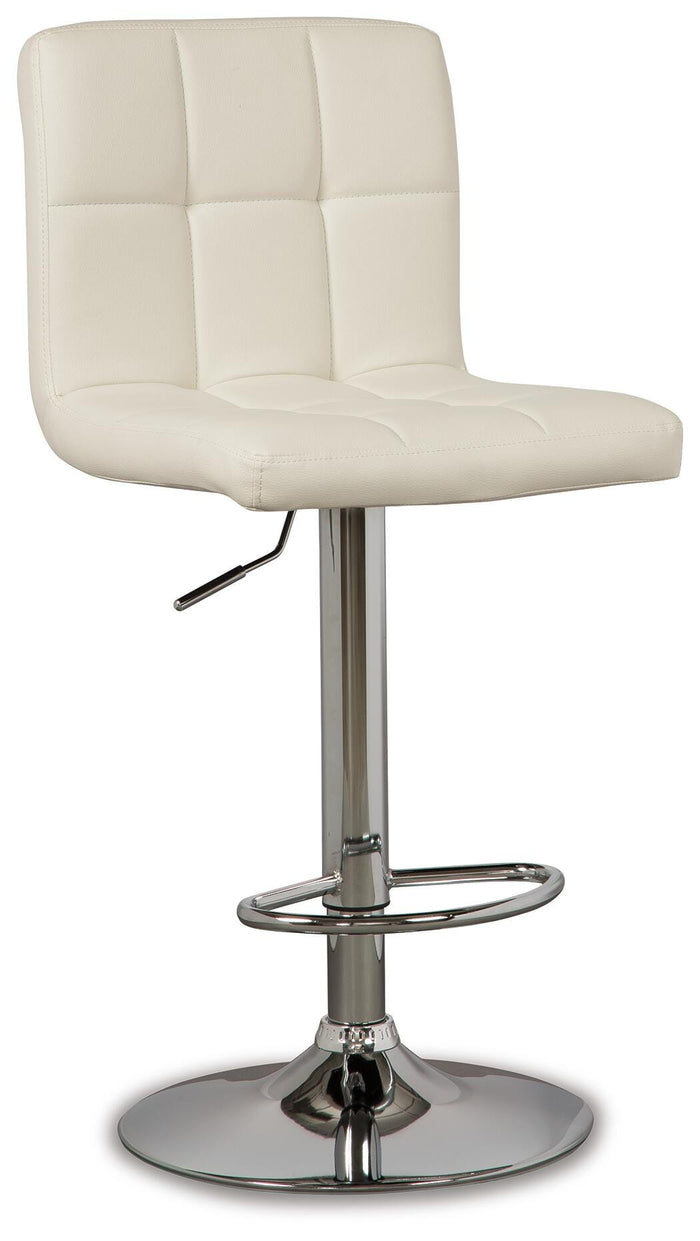 Colton Adjustable Height Bar Stool in Bone