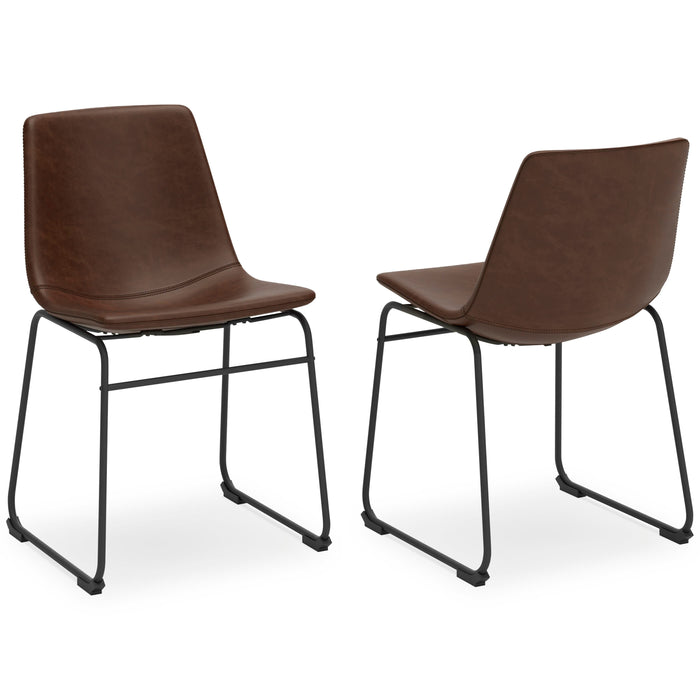Draymont Dining Chair (Set of 2) in Brown/Black