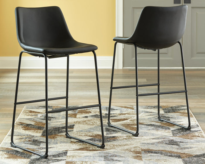 Draymont Pub Height Bar Stool in Black