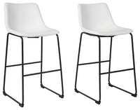 Draymont Pub Height Bar Stool in White