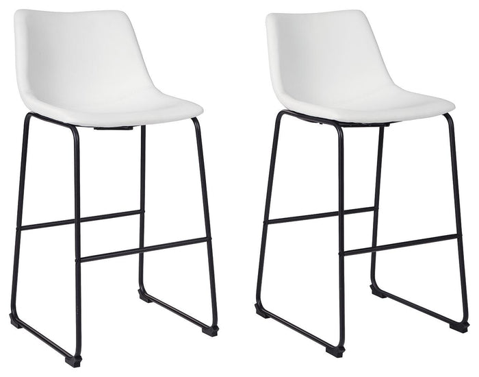 Draymont Pub Height Bar Stool (Set of 2) in White