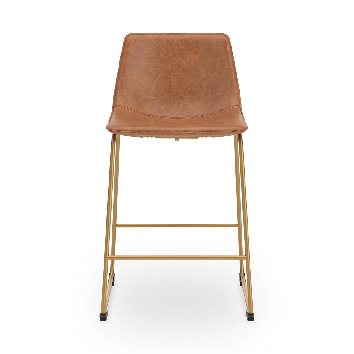 Amara Counter Height Barstool in Brown/Gold
