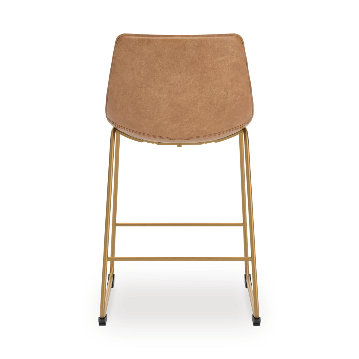 Amara Bar Height Bar Stool in Toast/Gold