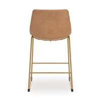 Amara Bar Height Bar Stool in Toast/Gold