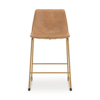 Amara Bar Height Bar Stool in Toast/Gold