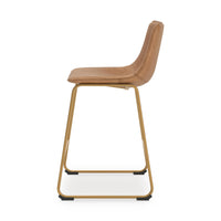 Amara Counter Height Barstool in Toast/Gold