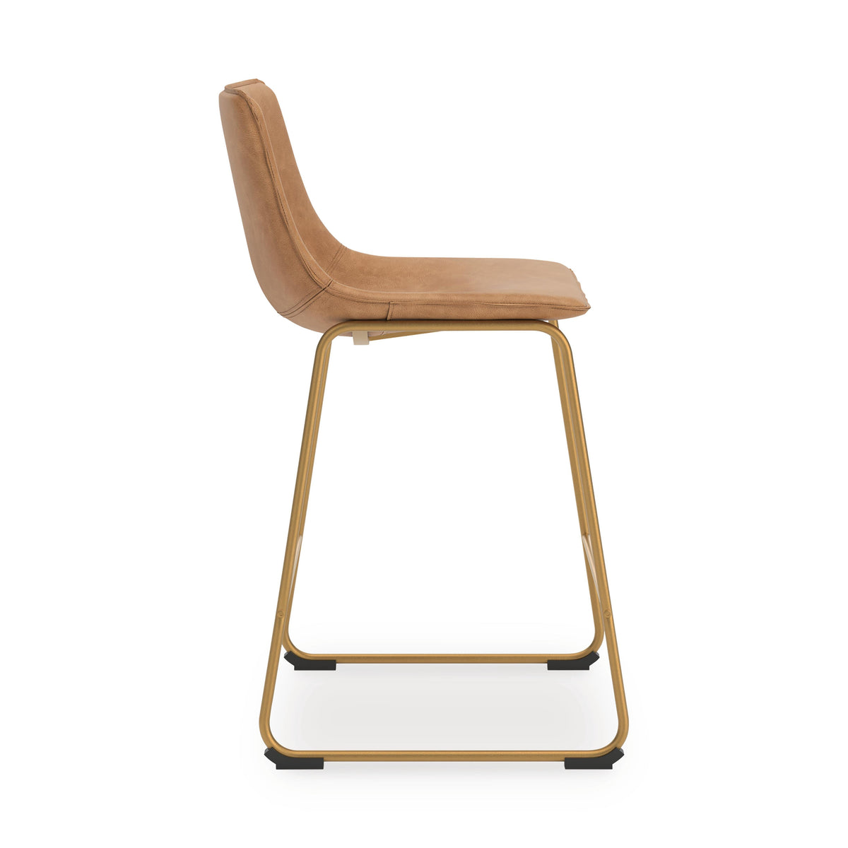 Amara Counter Height Barstool in Toast/Gold
