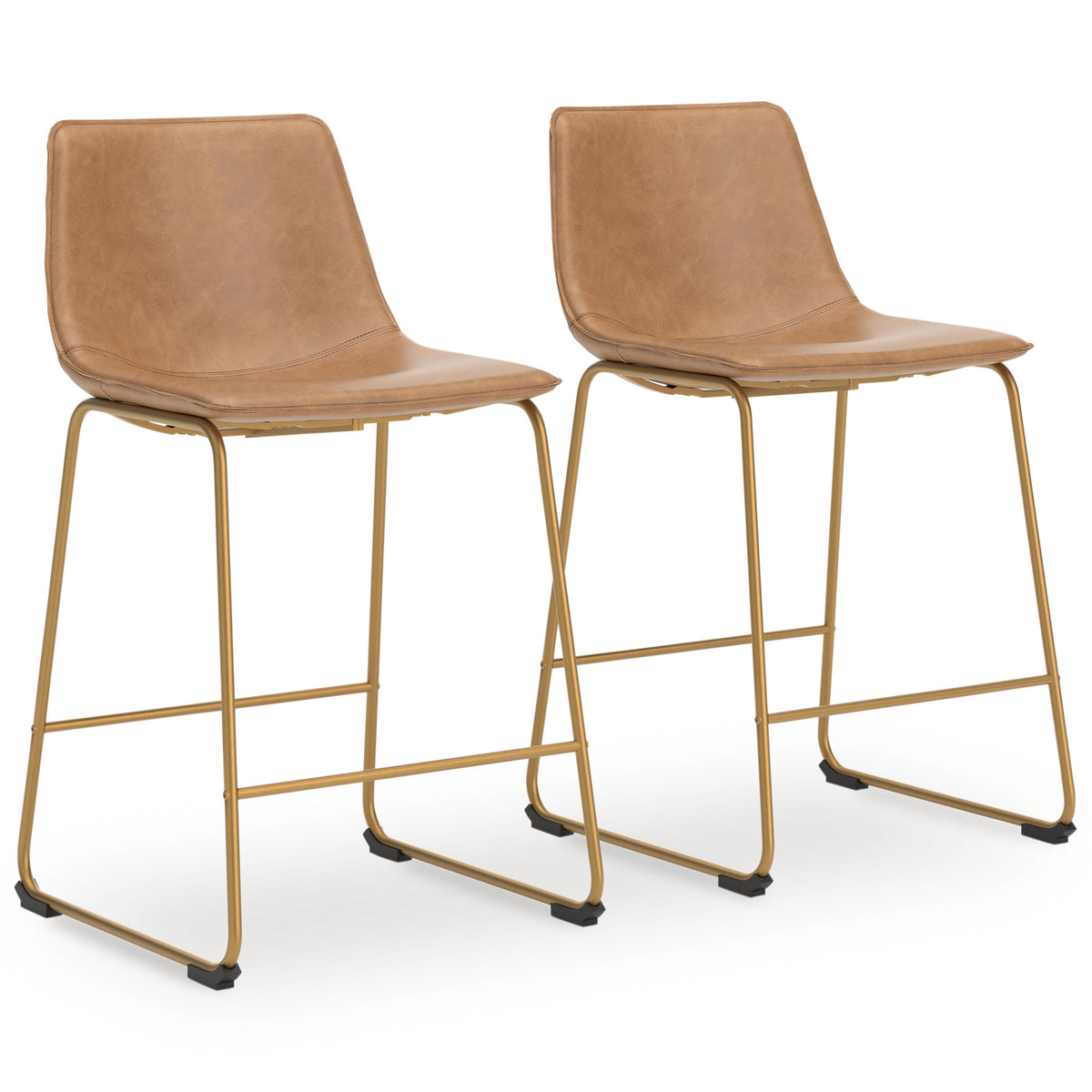 Amara Counter Height Barstool in Toast/Gold