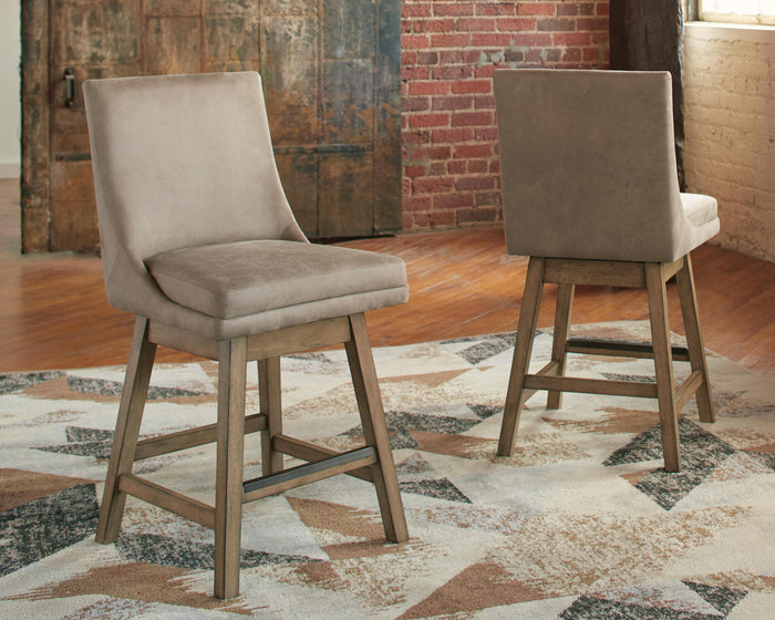 Larke Counter Height Bar Stool in Beige