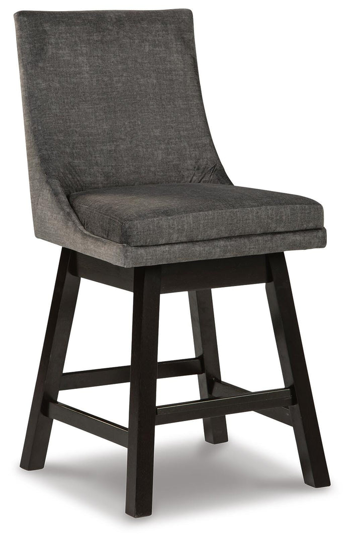 Larke Counter Height Bar Stool in Dark Gray