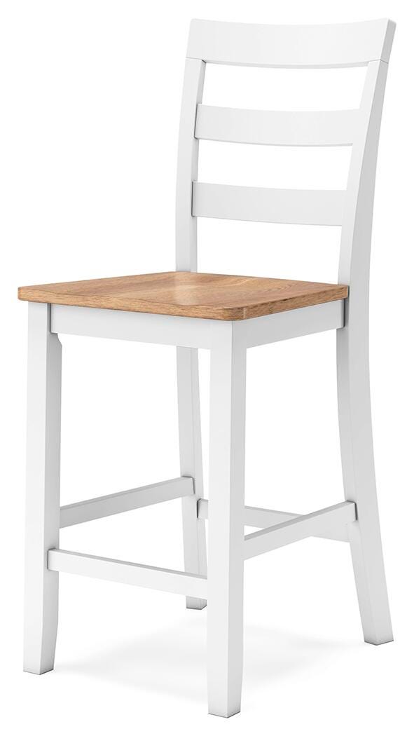 Windham Counter Height Dining Table and 2 Barstools in Natural/White