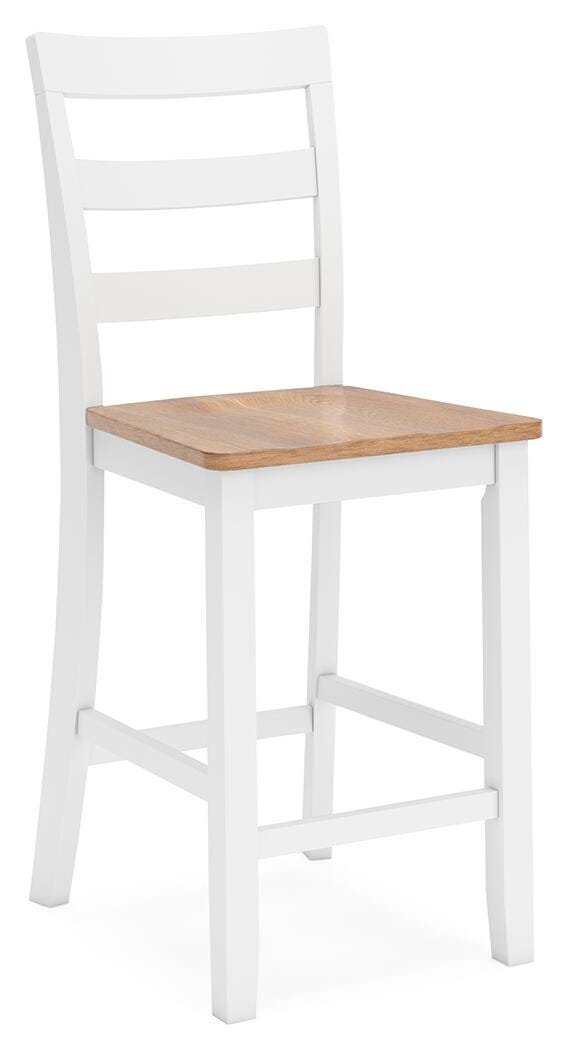 Windham Counter Height Dining Table and 4 Barstools (Set of 5) in Natural/White