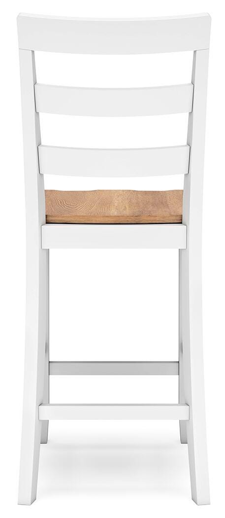 Windham Counter Height Barstool in Natural/White