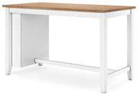 Windham Counter Height Dining Table and 2 Barstools in Natural/White