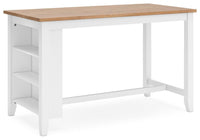 Windham Counter Height Dining Table in Natural/White