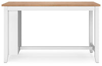 Windham Counter Height Dining Table in Natural/White