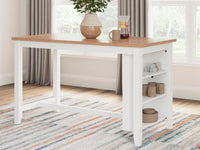 Windham Counter Height Dining Table and 2 Barstools in Natural/White