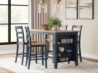 Windham Counter Height Dining Table in Natural/Blue