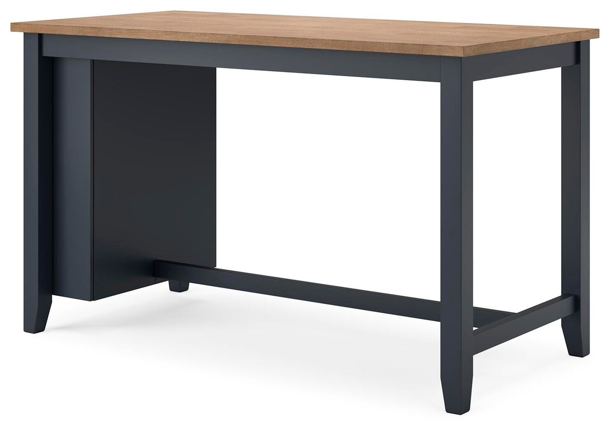 Windham Counter Height Dining Table in Natural/Blue