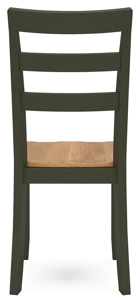 Windham Dining Table and 2 Chairs in Natural/Green