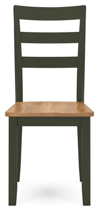 Windham Dining Table and 2 Chairs in Natural/Green