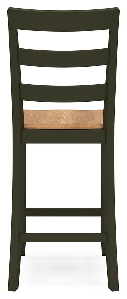 Windham Counter Height Dining Table and 2 Barstools in Natural/Green