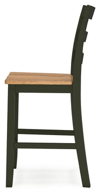 Windham Counter Height Dining Table and 2 Barstools in Natural/Green