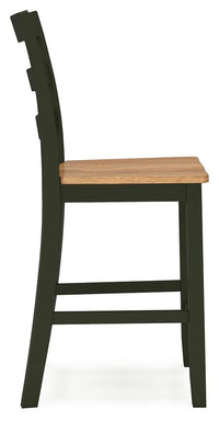 Windham Counter Height Dining Table and 2 Barstools in Natural/Green