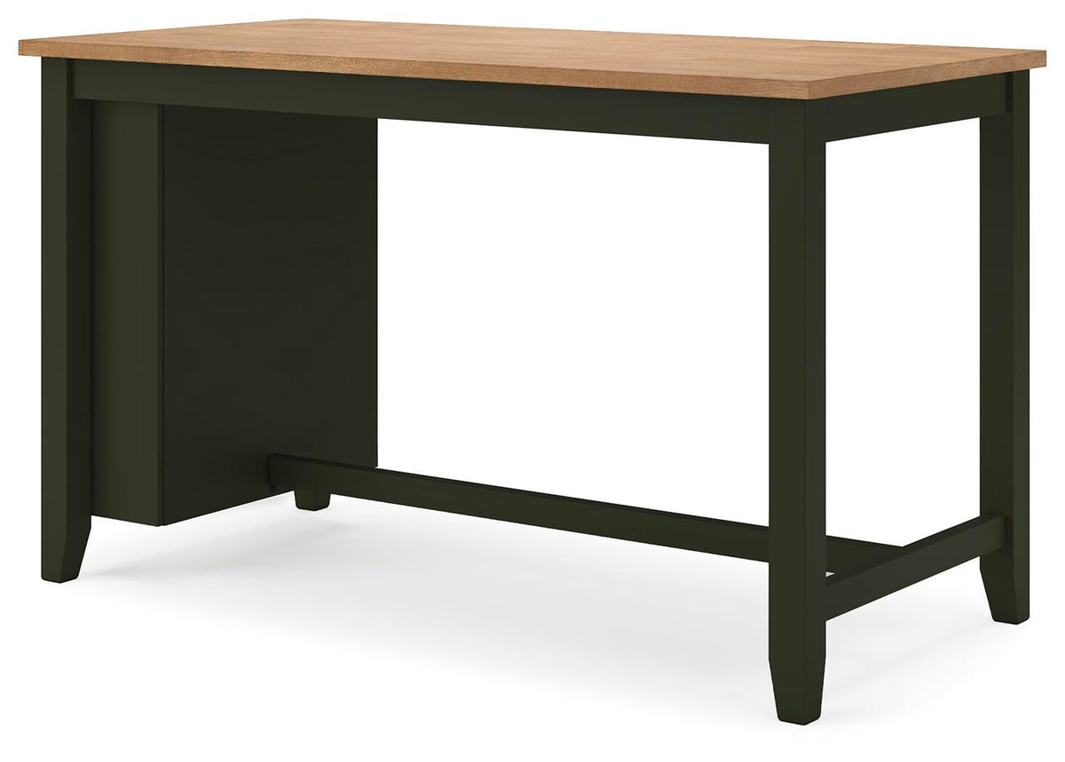 Windham Counter Height Dining Table in Natural/Green