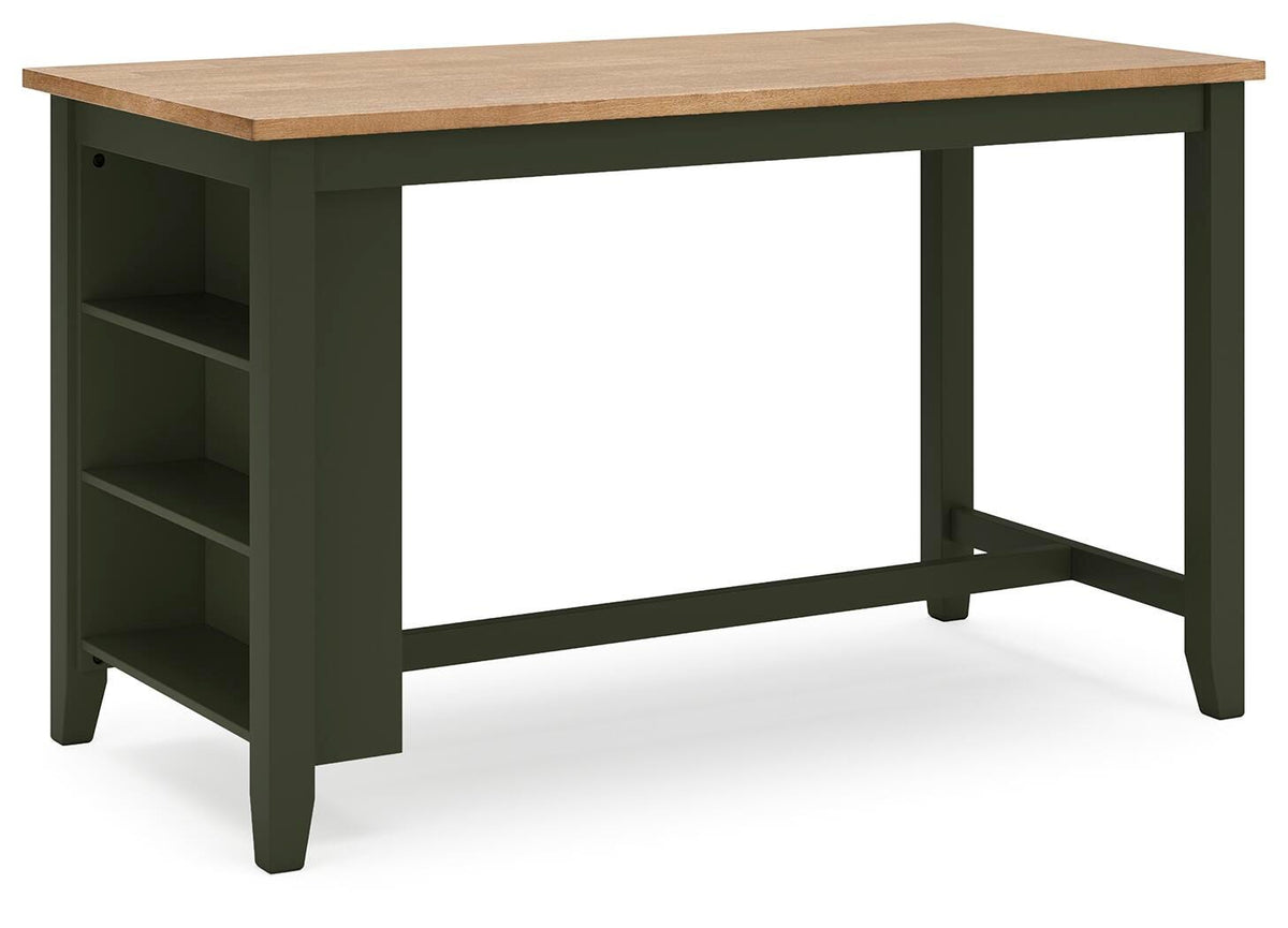 Windham Counter Height Dining Table in Natural/Green
