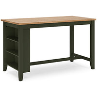 Windham Counter Height Dining Table in Natural/Green