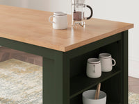 Windham Counter Height Dining Table in Natural/Green