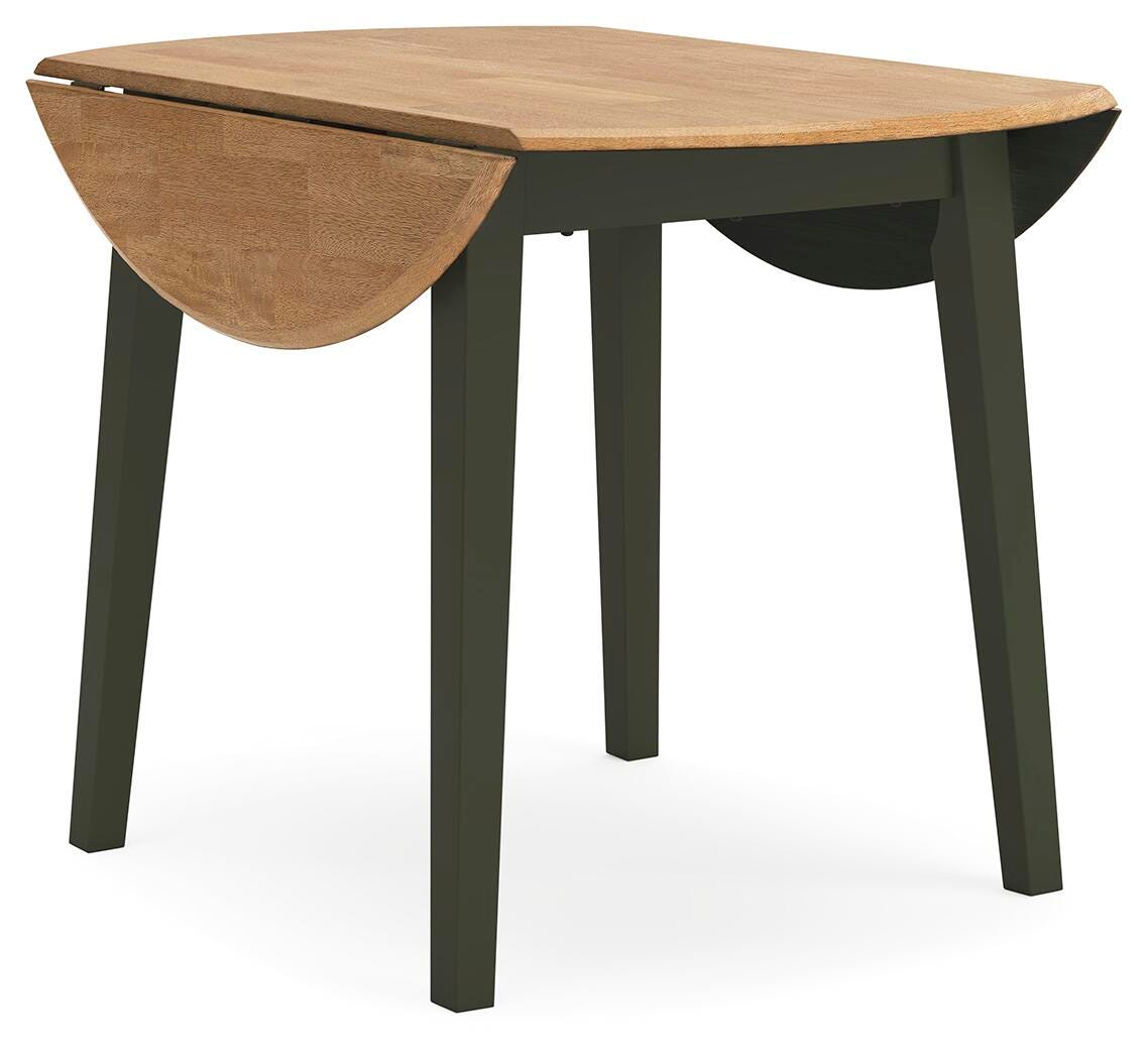 Windham Dining Table and 2 Chairs in Natural/Green