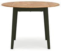 Windham Dining Table and 2 Chairs in Natural/Green